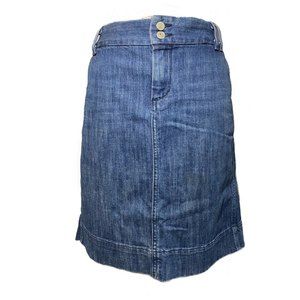 1969 Gap Limited Edition Denim Pencil Jean Skirt Size 10 Blue